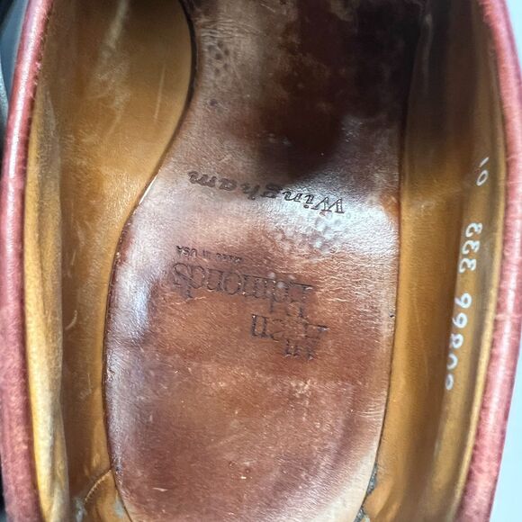 Allen Edmonds Wingham Tassel Loafers 10B Burgundy Oxblood Leather USA main image 8